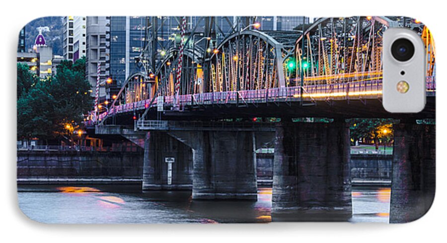 Portland iPhone 8 Case featuring the photograph Hawthorne Bridge Portland Oregon by Patricia Babbitt