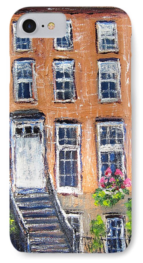 West 22nd St. iPhone 8 Case featuring the painting Heart of Chelsea by Kathryn Barry