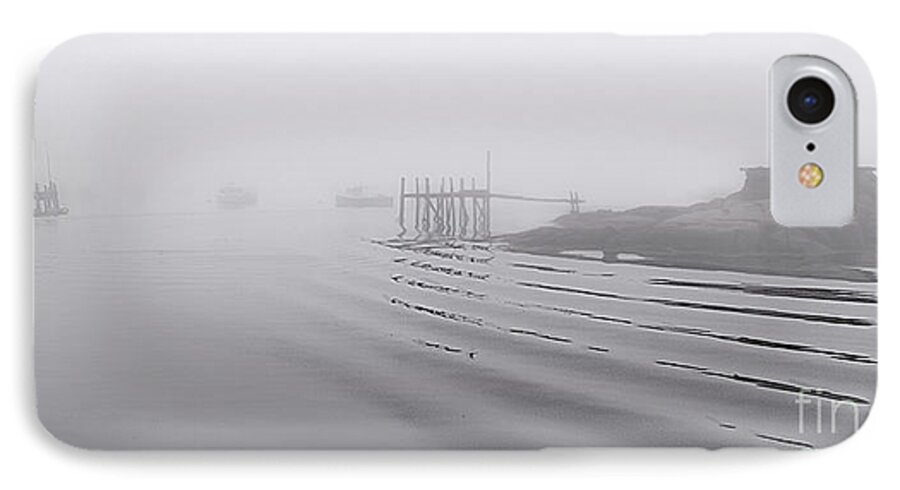 Fog iPhone 8 Case featuring the photograph Heavy Fog and Gentle Ripples by Marty Saccone