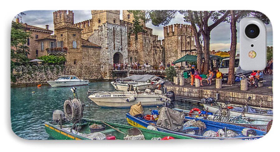 Italy iPhone 8 Case featuring the photograph History at Lake Garda by Hanny Heim