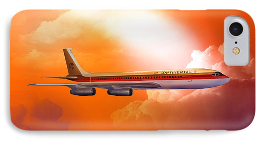 Airlines iPhone 8 Case featuring the digital art Honolulu Bound 1977 by J Griff Griffin