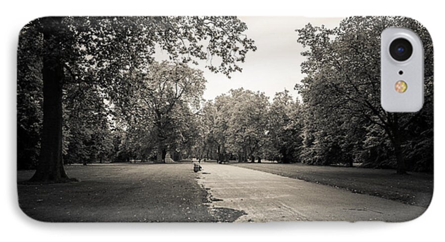 Black iPhone 8 Case featuring the photograph Hyde Park - for Eugene Atget by Ross Henton