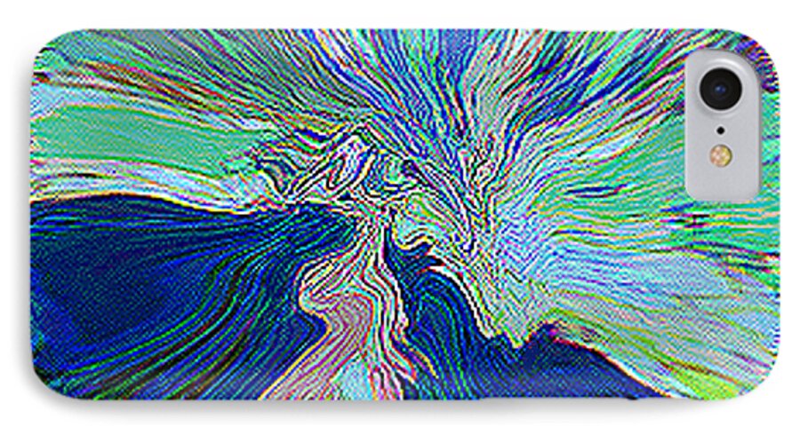 Illumination Abstract Art Paintings iPhone 8 Case featuring the painting Illumination In Training by RjFxx at beautifullart com Friedenthal