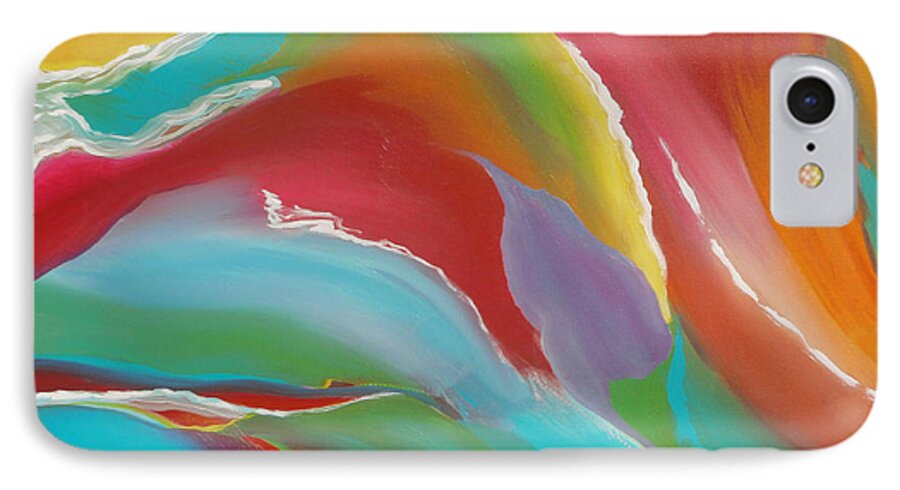 Abstract iPhone 8 Case featuring the painting Imagination by Karyn Robinson