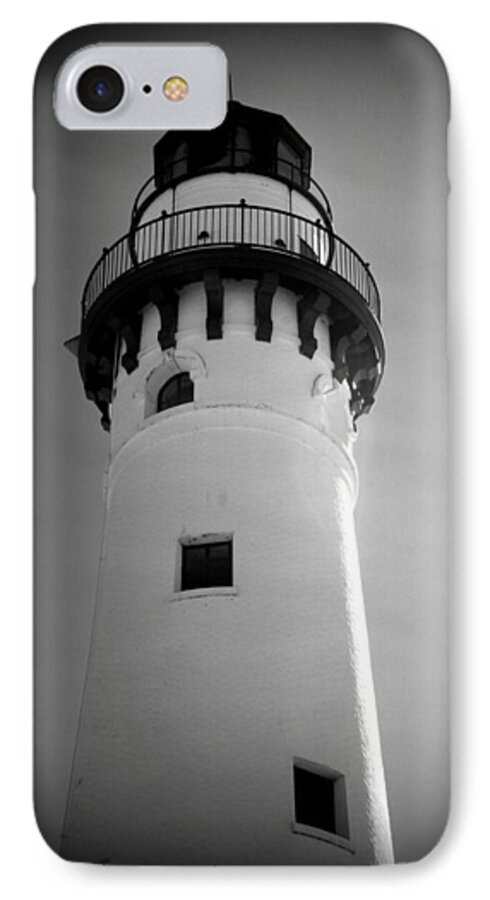 Wind Point Lighthouse iPhone 8 Case featuring the photograph In The Village Of Wind Point by Kay Novy