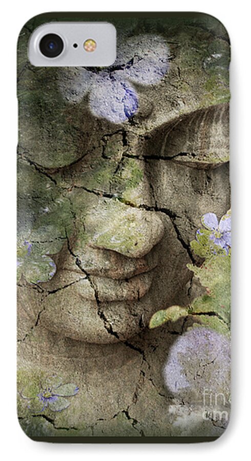 Buddha iPhone 8 Case featuring the mixed media Inner Tranquility by Christopher Beikmann