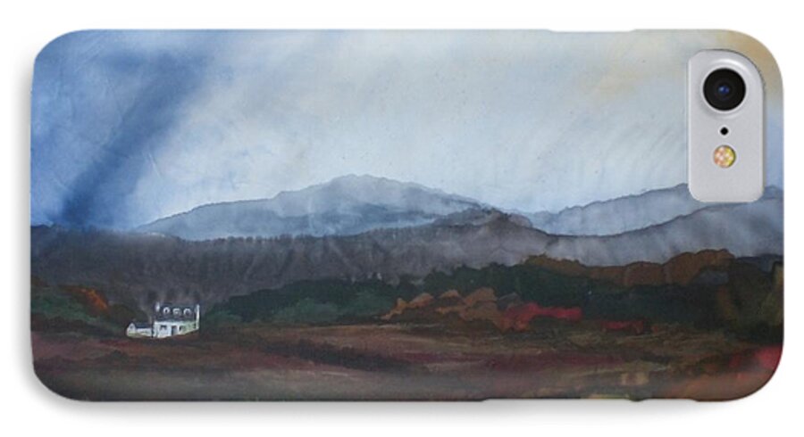 Isle Of Skye iPhone 8 Case featuring the painting Isle of Skye Scotland by Hazel Millington