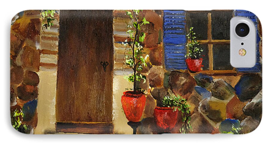 Ivy iPhone 8 Case featuring the painting Ivy Plaza by Scott Hoke