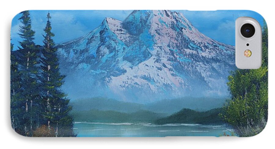 Mountain iPhone 8 Case featuring the painting Just the Perfect Day by Bob Williams