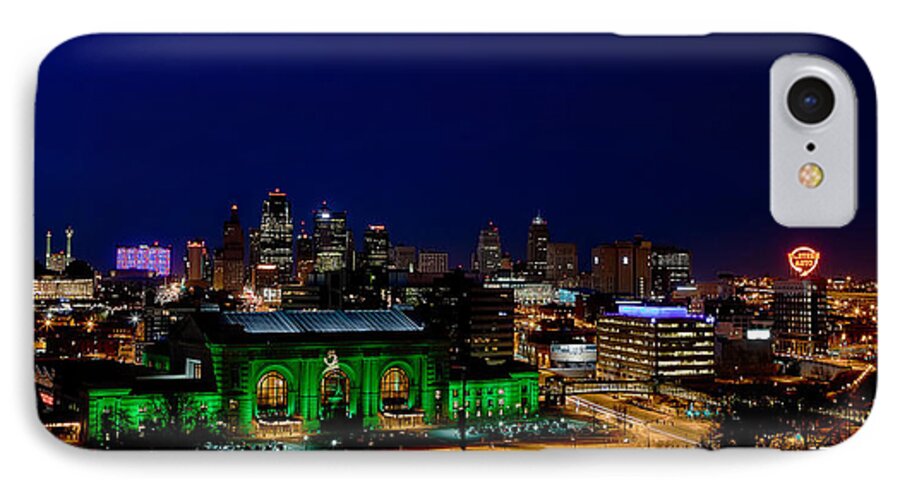 Kansas City iPhone 8 Case featuring the photograph Kansas City Skyline by Sennie Pierson