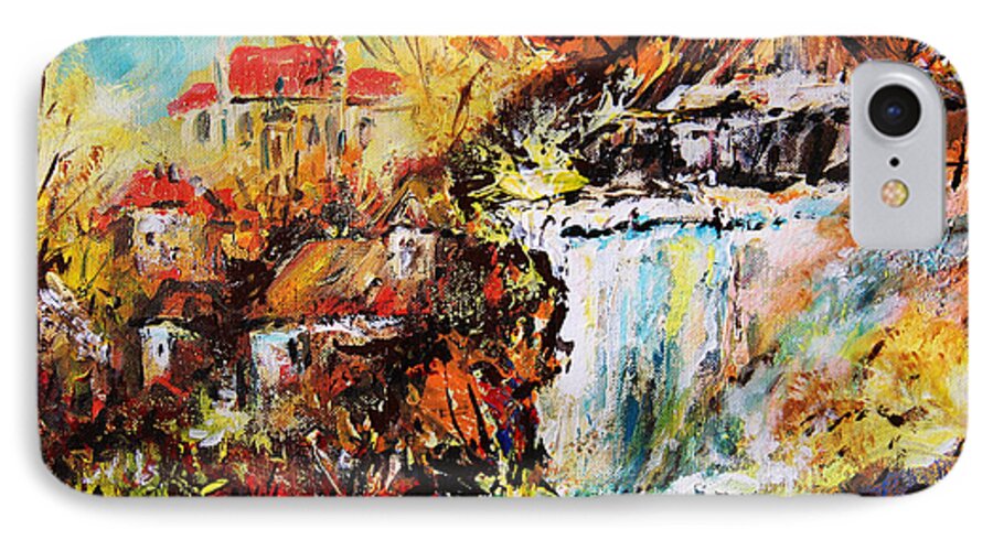 Kazimierz Nad Wisla iPhone 8 Case featuring the painting Kazimierz nad Wisla by Dariusz Orszulik