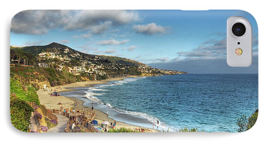 Beach iPhone 8 Case featuring the photograph Laguna Beach Shoreline by Eddie Yerkish