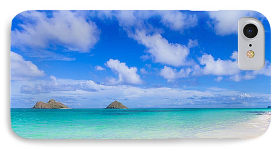 Lanikai Beach iPhone 8 Case featuring the photograph Lanikai Beach Tranquility 3 to 1 Aspect Ratio by Aloha Art