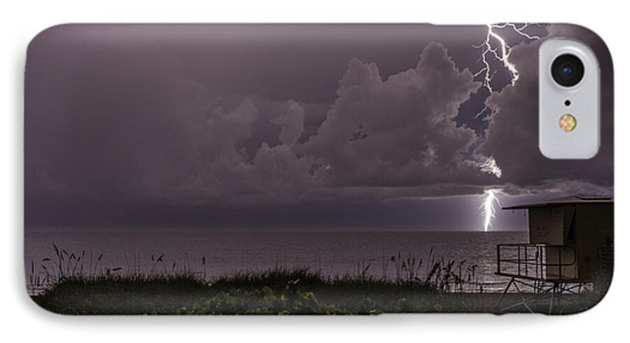 Lightning iPhone 8 Case featuring the photograph Long Bolt by Christopher Perez