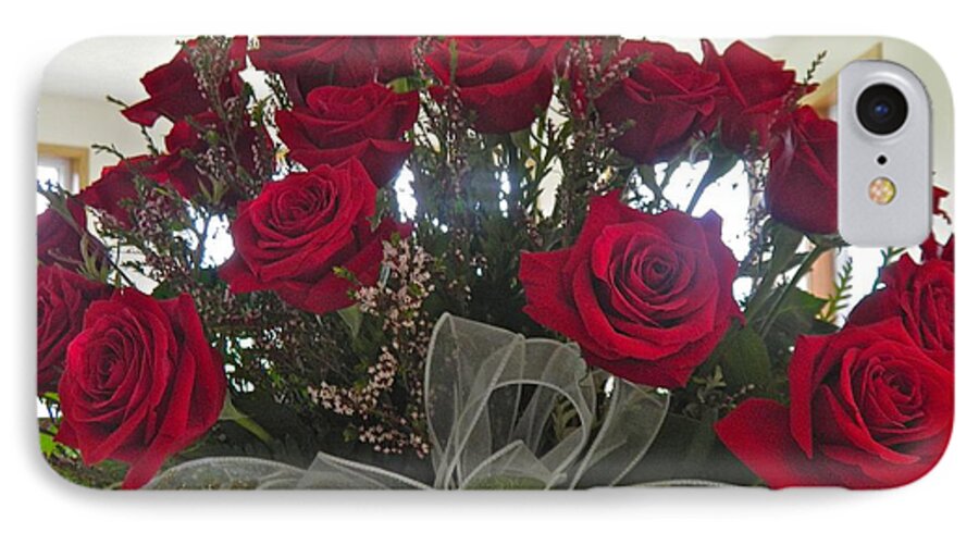 Roses iPhone 8 Case featuring the photograph Loving Memoriam by Randy Rosenberger
