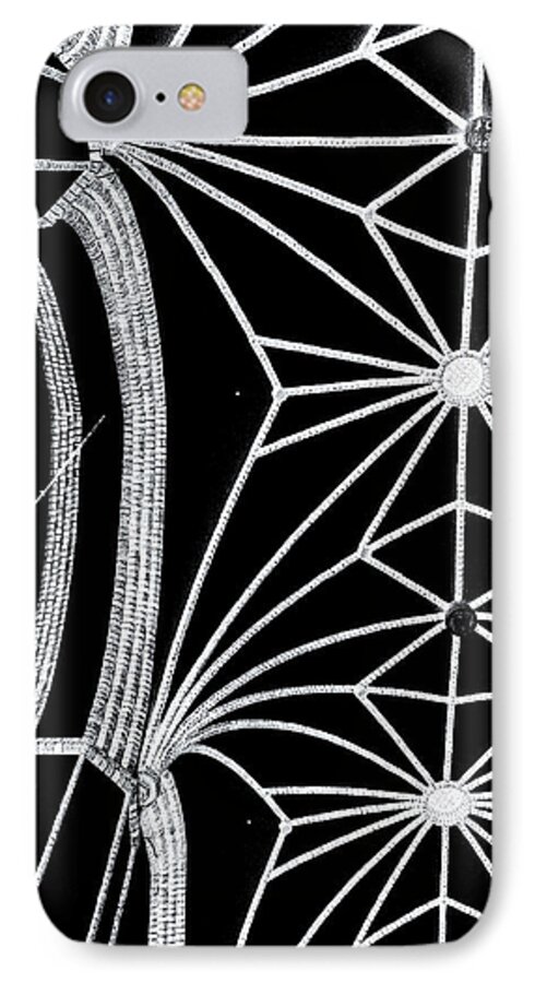 Contrast iPhone 8 Case featuring the photograph Magnetic field lines by Arkady Kunysz