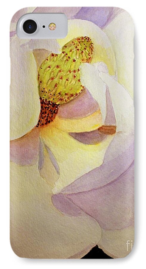 Flower iPhone 8 Case featuring the painting Magnolia by Carol Grimes