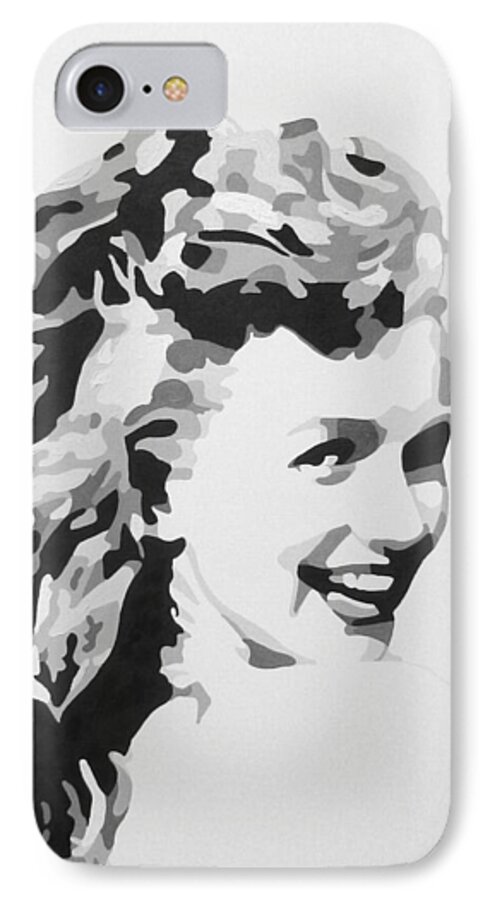 Marilyn Monroe iPhone 8 Case featuring the painting Marilyn Monroe by Katharina Bruenen