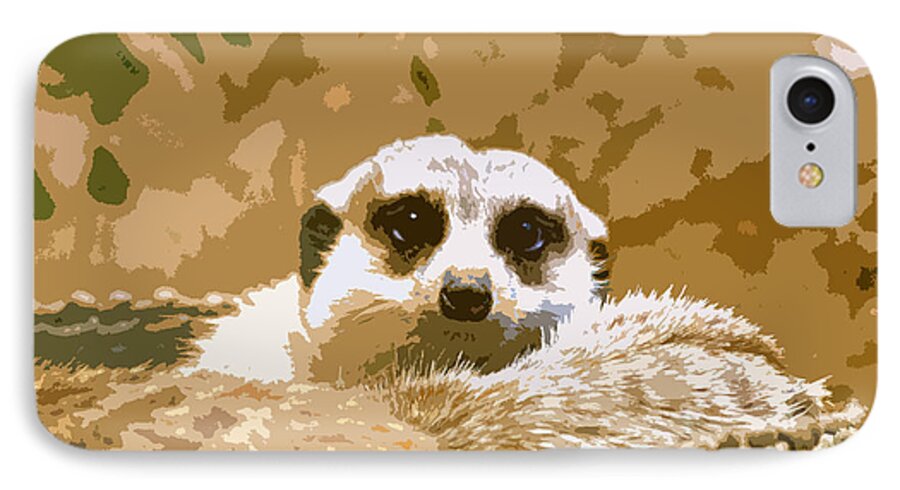 Meerkat iPhone 8 Case featuring the photograph Meerkat by Carol McCarty