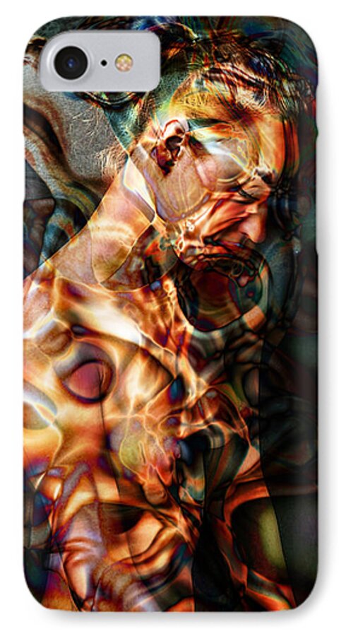 Mental iPhone 8 Case featuring the mixed media Mental Imprisonment by Tyler Robbins