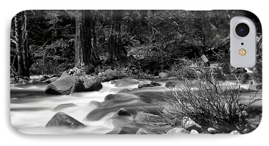 Landscape iPhone 8 Case featuring the photograph Merced River by Jason Abando