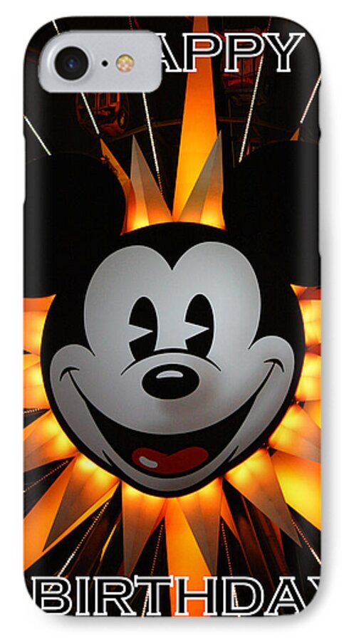 Card iPhone 8 Case featuring the photograph Mickey Mouse by David Nicholls
