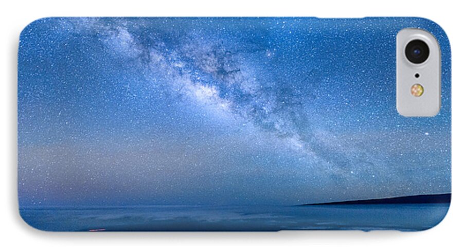 Big Island iPhone 8 Case featuring the photograph Milky Way Suspended Above Mauna Loa 1 by Jason Chu