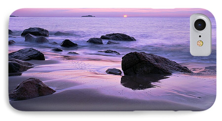 Millennium Sunrise iPhone 8 Case featuring the photograph Millennium Sunrise Singing Beach by Michael Hubley