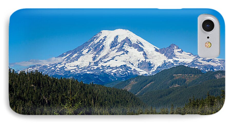 Landscape iPhone 8 Case featuring the photograph Mount Rainier by John M Bailey