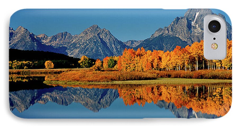 Mount Moran iPhone 8 Case featuring the photograph Mt. Moran Reflection by Ed Riche