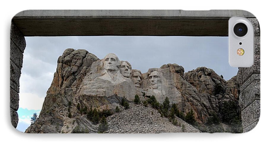 Mt Rushmore iPhone 8 Case featuring the photograph Mount Rushmore Grand View Terrace by Clarice Lakota