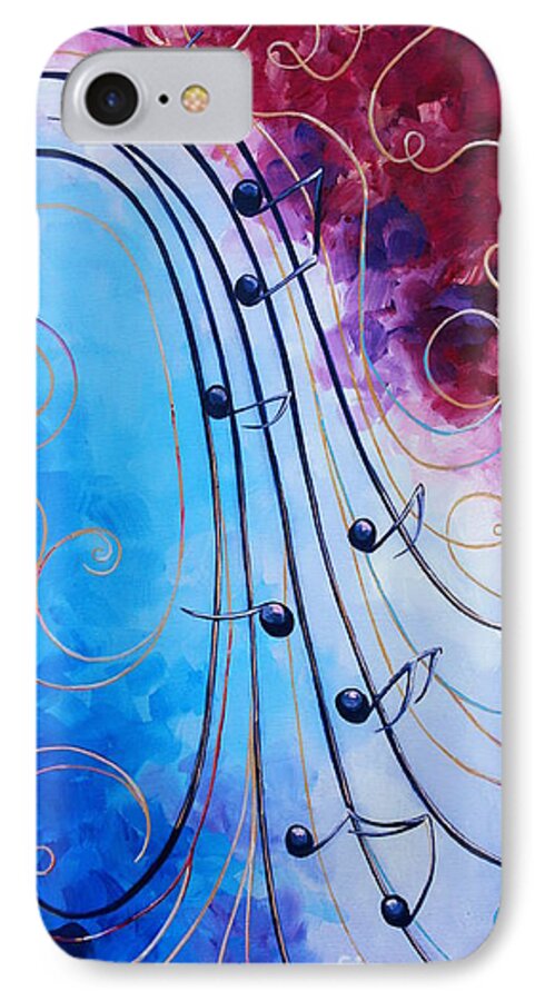 Music iPhone 8 Case featuring the painting Music by Shiela Gosselin