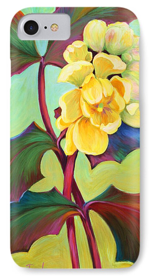Oregon Grape iPhone 8 Case featuring the painting My Oregon Grape by Sandi Whetzel