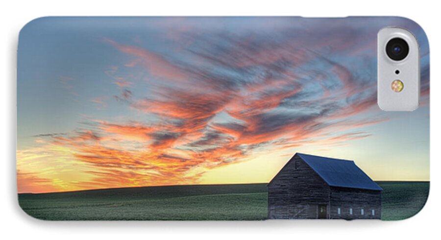 Palouse iPhone 8 Case featuring the photograph Neon June Sunset by Doug Davidson