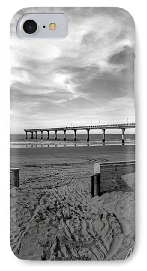 Seascape iPhone 8 Case featuring the photograph New Brighton Beach by Roseanne Jones