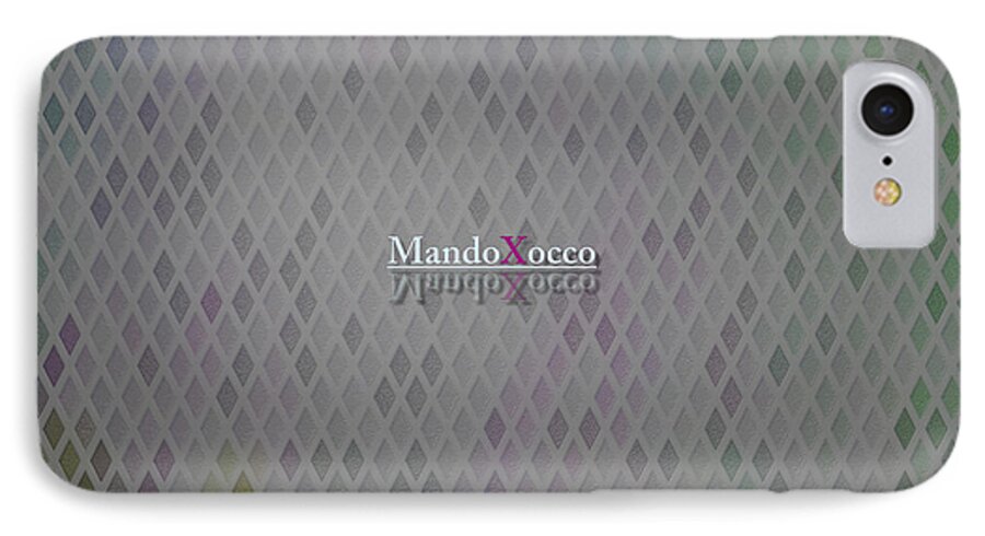 Design iPhone 8 Case featuring the mixed media New Color by Mando Xocco