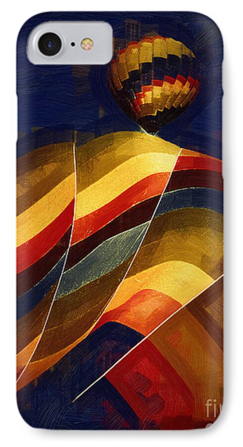 Hot Air Balloons iPhone 8 Case featuring the digital art Next To Go by Kirt Tisdale