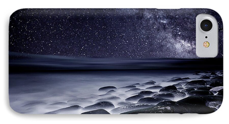 Rocks iPhone 8 Case featuring the photograph Night shadows by Jorge Maia