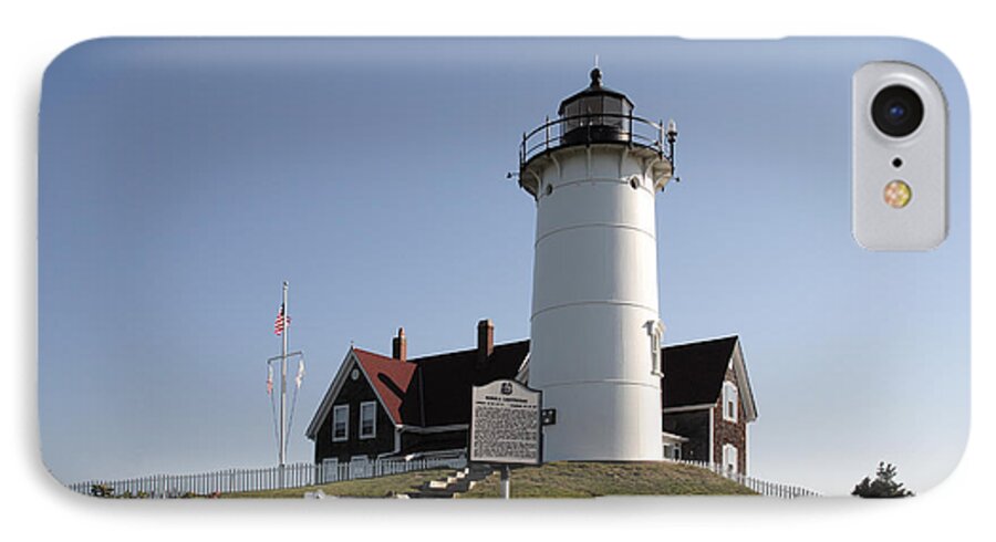 Falmouth iPhone 8 Case featuring the photograph Nobska Lighthouse on Cape Cod at Woods Hole Massachusetts by William Kuta
