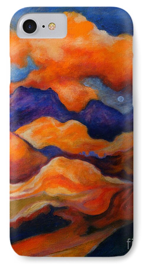 Landscape iPhone 8 Case featuring the painting November Landscape by Alison Caltrider