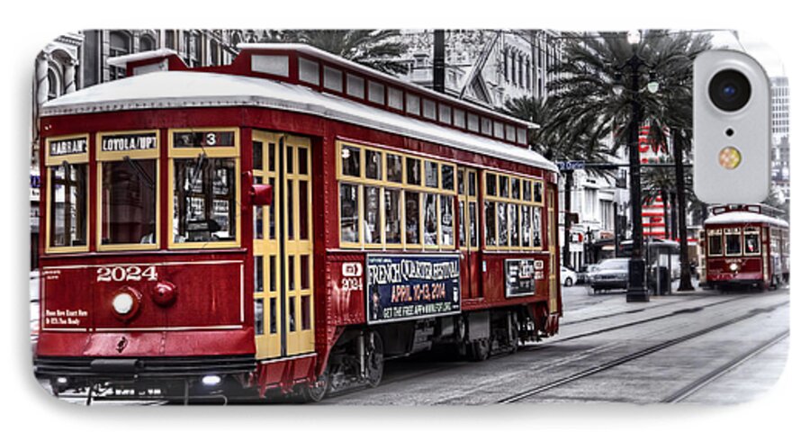 Trolley iPhone 8 Case featuring the photograph Number 2024 Trolley by Tammy Wetzel