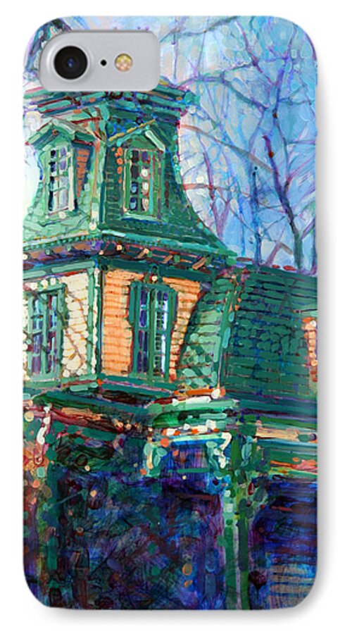 Victorian House iPhone 8 Case featuring the painting Oakwood House by Dan Nelson