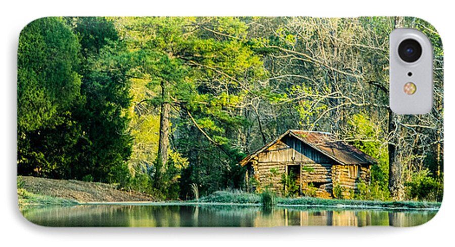 Cabin iPhone 8 Case featuring the photograph Old Cabin By The Pond by Parker Cunningham