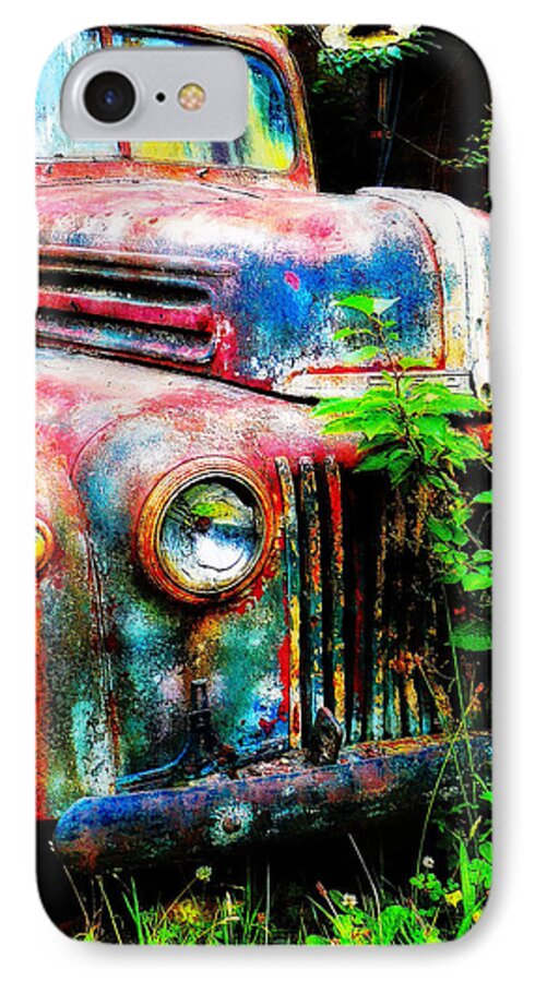 Old iPhone 8 Case featuring the painting Old Ford #2 by Sandy MacGowan