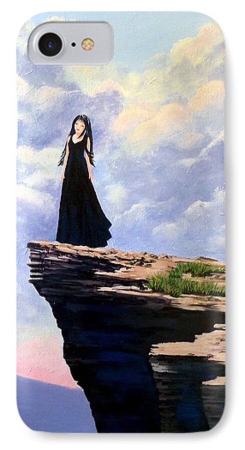 Australia iPhone 8 Case featuring the painting On the edge of marvellous by Anne Gardner