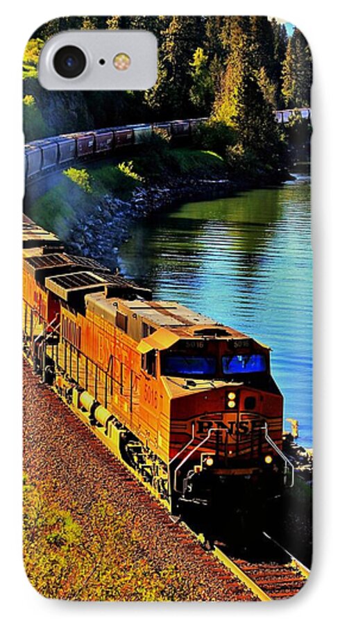 Idaho iPhone 8 Case featuring the photograph Orange Workhorse by Benjamin Yeager