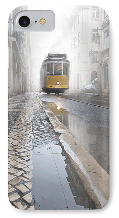 Lisbon iPhone 8 Case featuring the photograph Out of the haze by Jorge Maia