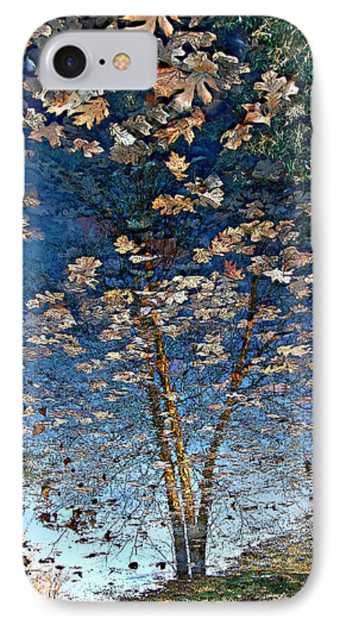 Painting iPhone 8 Case featuring the photograph Painting in a Puddle by Ellen Tully