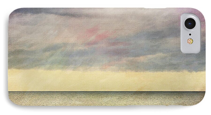 Photography iPhone 8 Case featuring the photograph Pastel Sea - Textured by Karen Stephenson