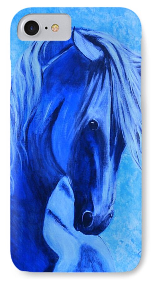 Andalusian iPhone 8 Case featuring the painting Peaceful Pause by Denise Hills